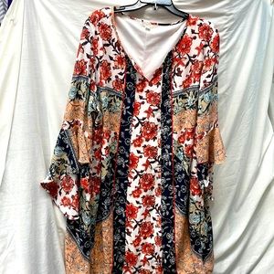 Cato est 1946 lined bell sleeves dress ladies sz 26/28w